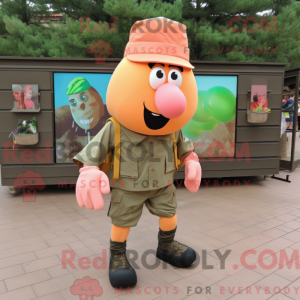 Peach Soldier mascot...