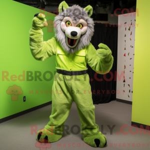 Lime Green Say Wolf...