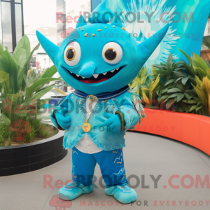 Turquoise Tuna mascot...