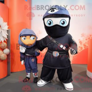 Ninja maskot kostume...
