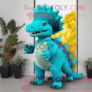 Turquoise Stegosaurus...