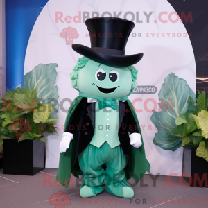 Cyan Cabbage Leaf mascot...