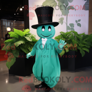Cyan Cabbage Leaf mascot...