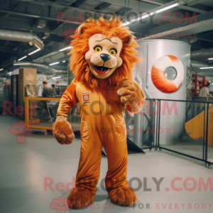 Rust Lion-maskotdraktfigur...