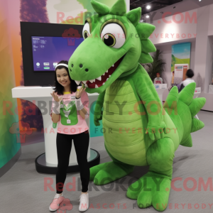 Green Spinosaurus mascot...