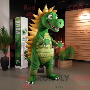 Personaggio mascotte verde...