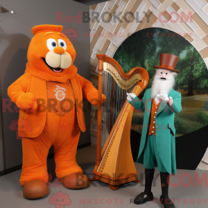Orange Celtic Harpe...