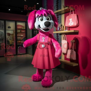 Magenta hunde maskot...