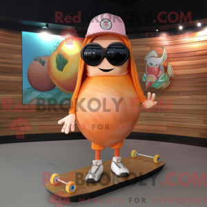 Máscara de skate Peach com...