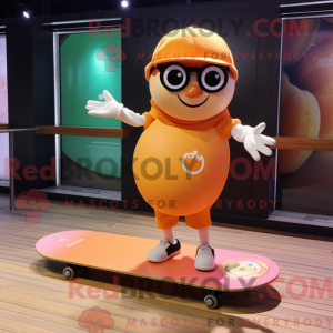 Peach Skateboard maskot...