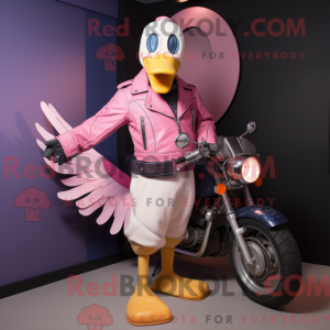 Pink Goose-maskotdraktfigur...