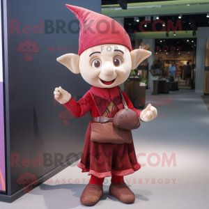 Maroon Elf mascotte kostuum...