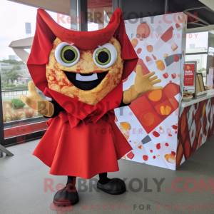Rød Nachos maskot kostume...