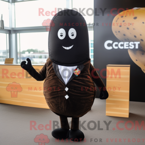 Sort Croissant maskot...