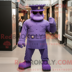 Postava maskota Purple...
