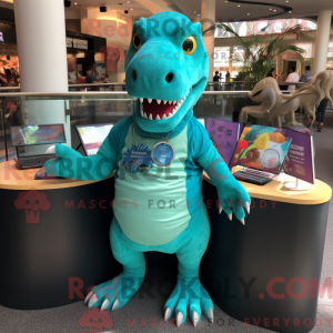 Turkis T Rex máscara de...