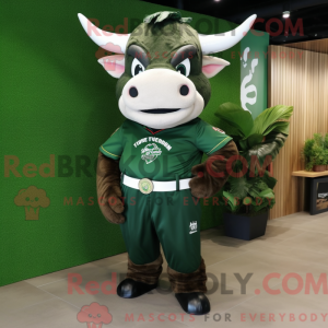 Forest Green Bull mascot...