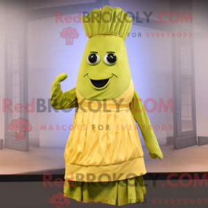 Guld selleri maskot kostume...