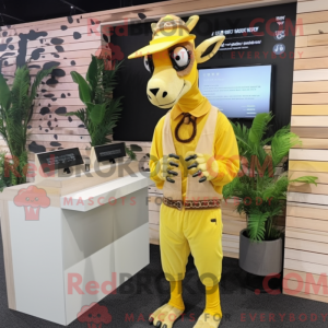 Lemon Yellow Okapi mascot...