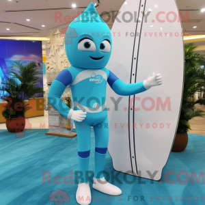Cyan Surfboard mask drakt...