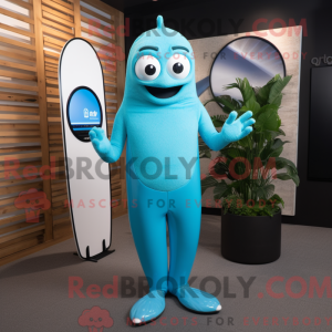 Cyan Surfboard maskot...