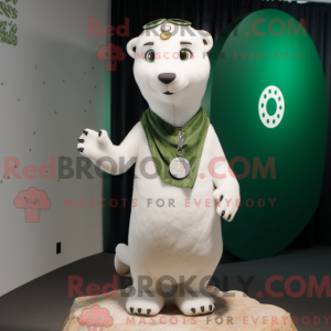 Olive Ermine mascot costume...