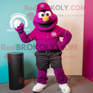 Magenta armbåndsur maskot...