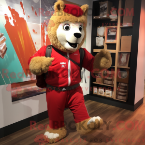 Maskottchenkostüm Rotes...