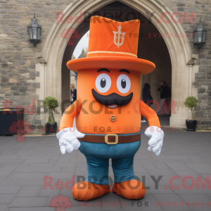 Orange Irish Castle maskot...