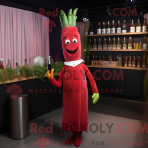 Rode asperges mascotte...