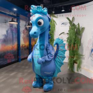 Blauw zeepaardje...