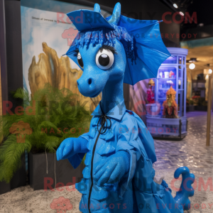 Blauw zeepaardje...