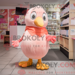 Peach Dove maskot kostume...