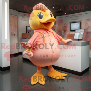 Peach Dove maskotdraktfigur...