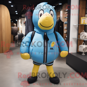 Sky Blue Baa maskot kostume...