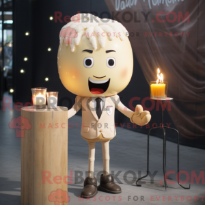 Beige Scented Candle mascot...