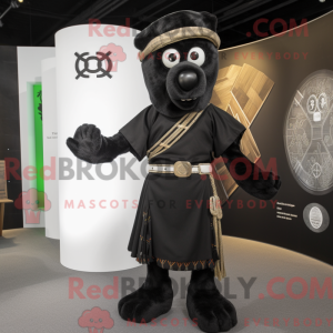 Sort Celtic Cross maskot...