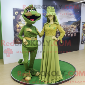 Gold Green Beret maskot...