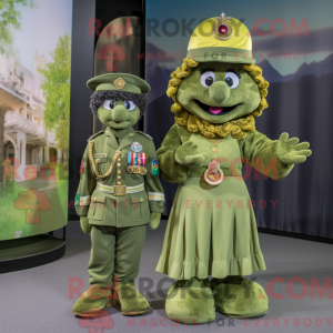 Gold Green Beret mascot...