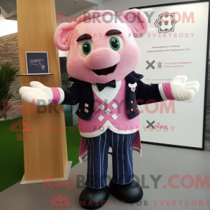 Maskottchenkostüm mit rosa...