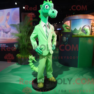 Grøn søhest maskot kostume...
