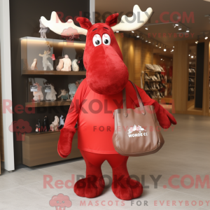 Red Moose-maskotdraktfigur...