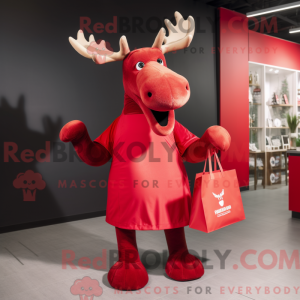 Red Moose-maskotdraktfigur...