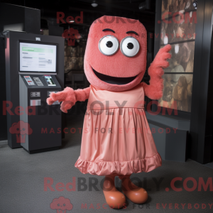 Roestroze mascottekostuum...