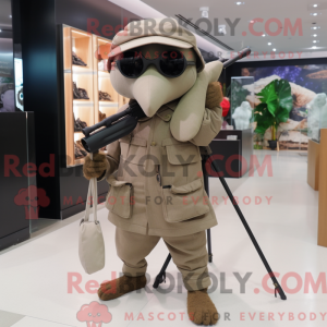 Sniper maskot kostume...