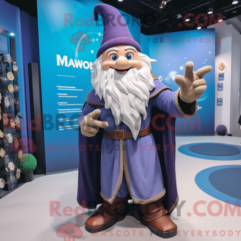 Fantasia de mascote de feiticeiro com calça de moletom e abotoaduras - Mascotes bruxos - REBROKO_325668 - RedBrokoly.com
