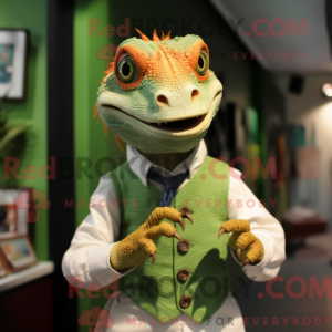 Lizard maskot draktfigur...