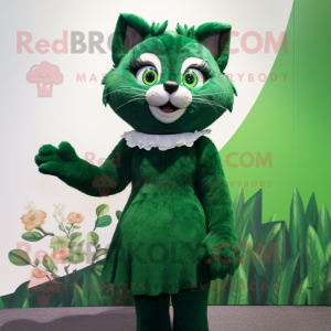 Forest Green Cat mascotte...