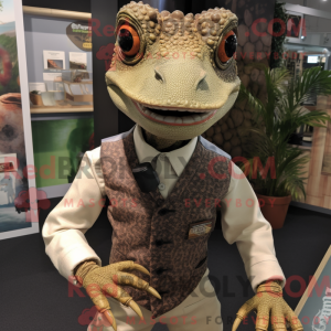 Lizard maskot draktfigur...