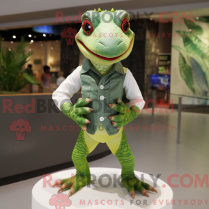 Lizard maskot draktfigur...